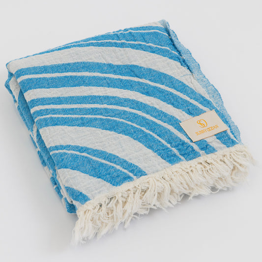 Groovy Waves Beach Towel