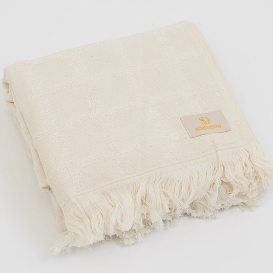 Sandstone Squares Bath Towel