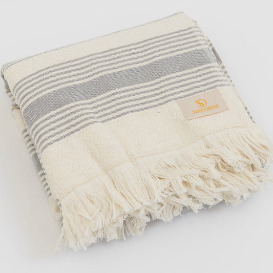 Gray Mile Bath Towel