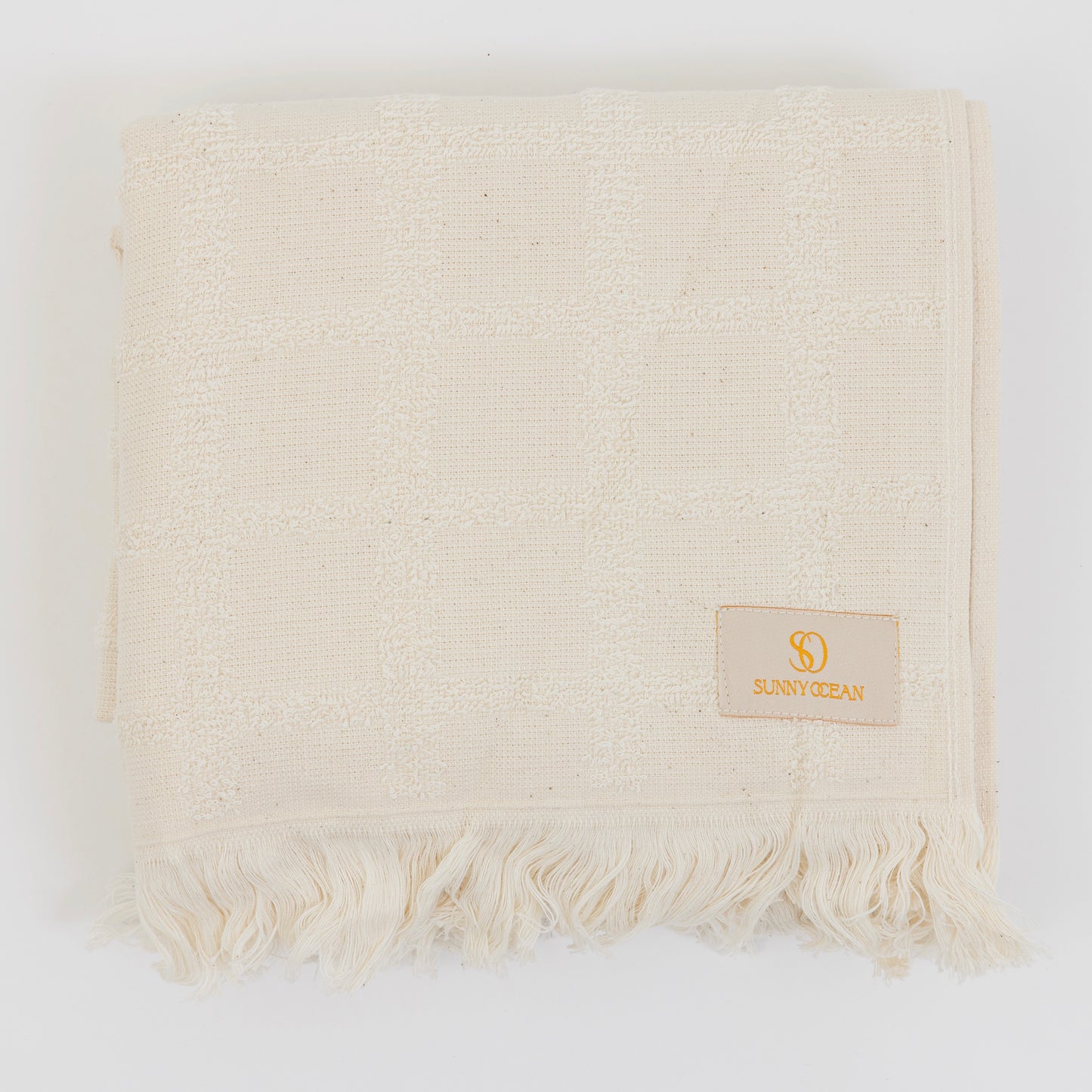 Sandstone Squares Bath Towel