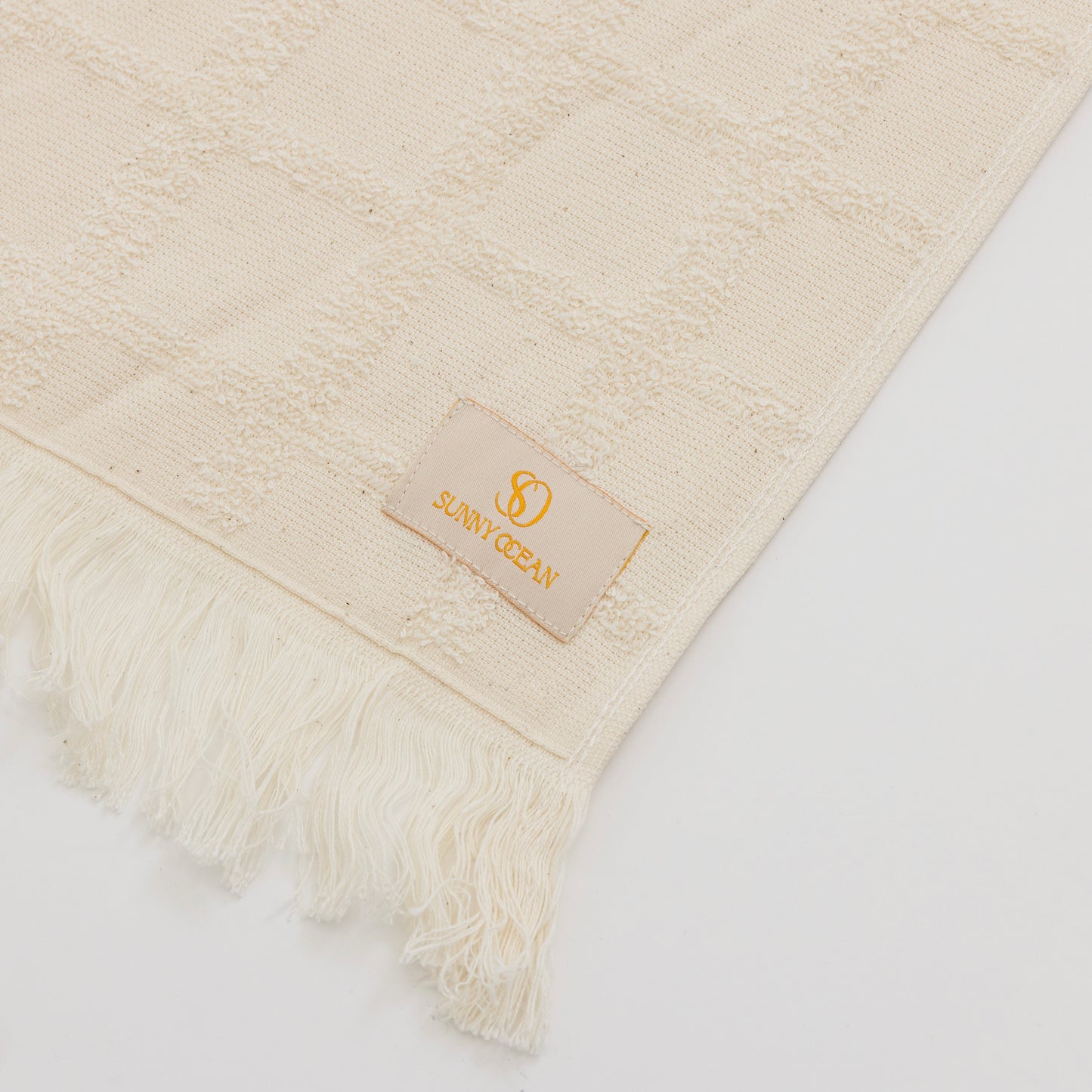 Sandstone Squares Bath Towel