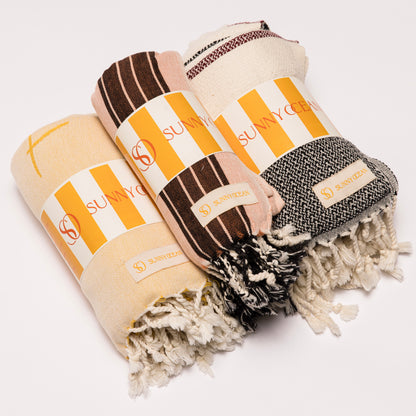 Lined Horizon Beach Towel