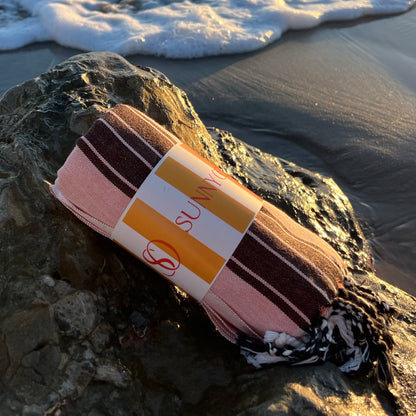 Sunset Blush Beach Towel