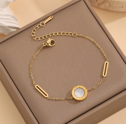 Double Sided Roman Numeral Bracelet