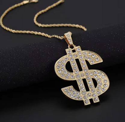 Dollar Sign Chain Necklace