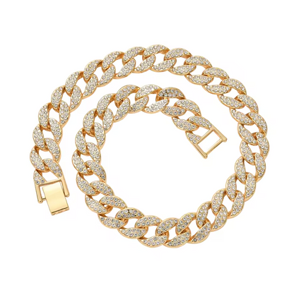 Round Edge Cuban Link Chain - Buckle Clasp