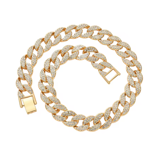 Round Edge Cuban Link Chain - Buckle Clasp
