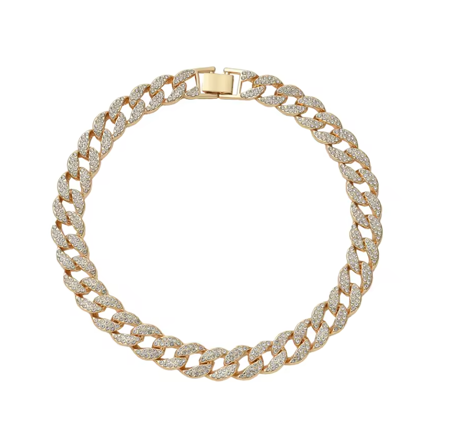 Round Edge Cuban Link Chain - Buckle Clasp