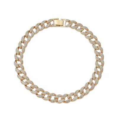 Round Edge Cuban Link Chain - Buckle Clasp