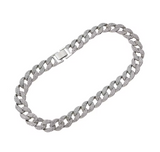 Round Edge Cuban Link Chain - Buckle Clasp