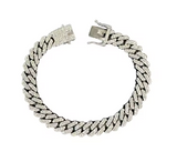 Straight Edge Cuban Link Chain - Snap Buckle