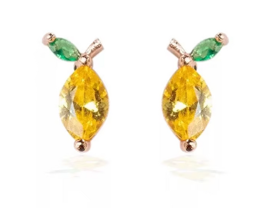 Fruit Charm Stud Earrings
