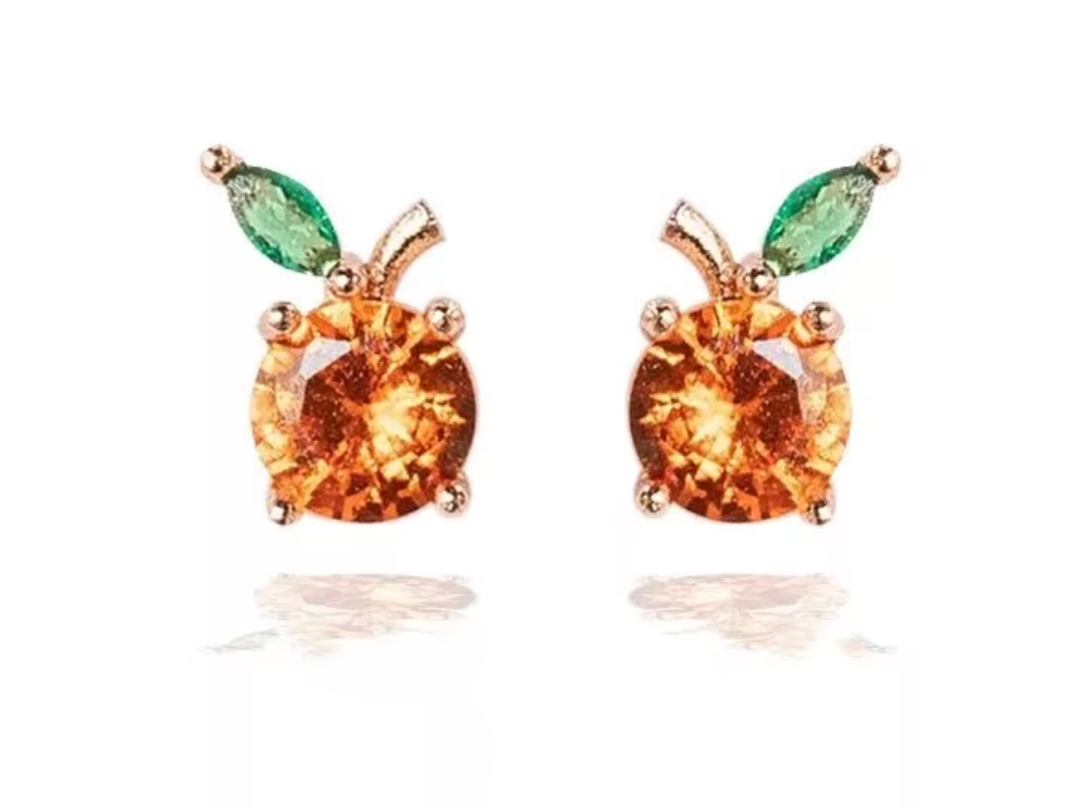 Fruit Charm Stud Earrings