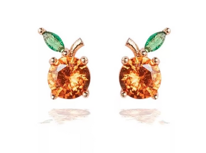 Fruit Charm Stud Earrings