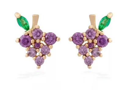 Fruit Charm Stud Earrings