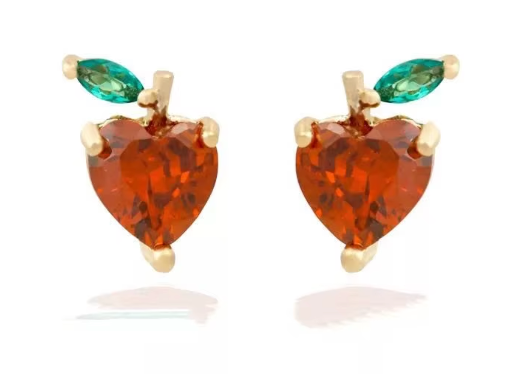 Fruit Charm Stud Earrings