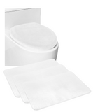 Toilet Seat Cover + 3 Bath Mats