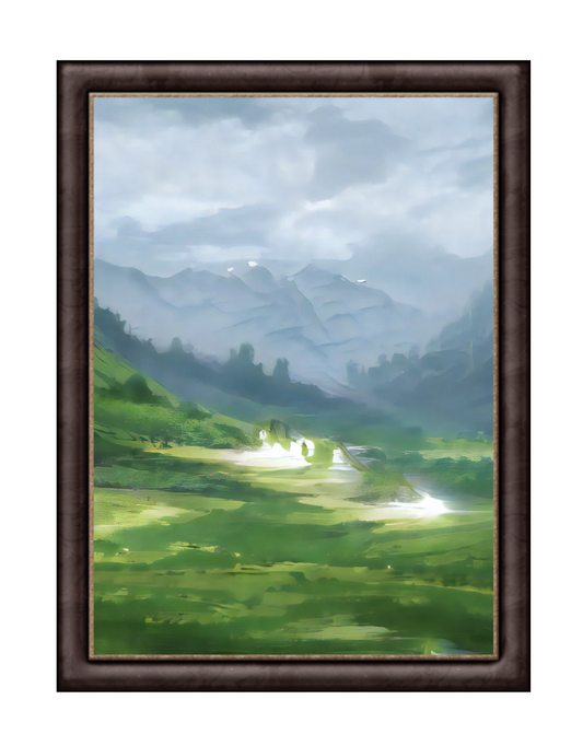 Framed Floating Painting