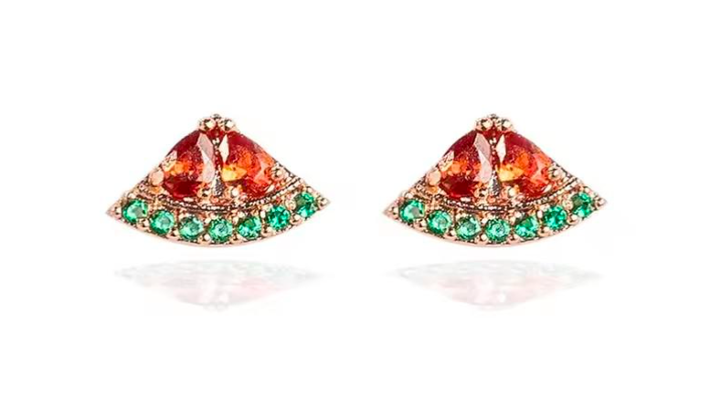 Fruit Charm Stud Earrings