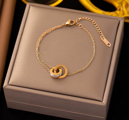 Diamond Roman Numeral Bracelet